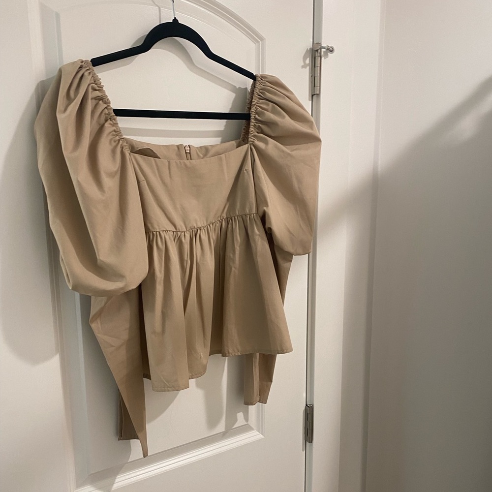 Asos puff sleeve top
